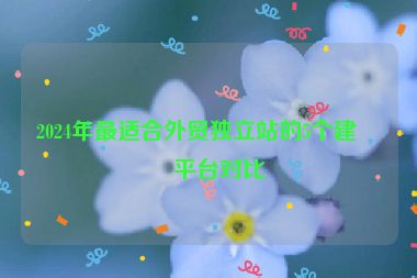 2024年最適合外貿(mào)獨(dú)立站的5個建站平臺對比