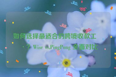 如何選擇最適合的跨境收款工具？Wise vs.PingPong 全面對比