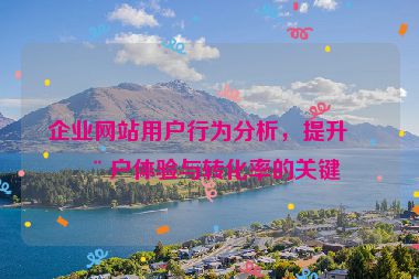 企業(yè)網(wǎng)站用戶(hù)行為分析，提升用戶(hù)體驗(yàn)與轉(zhuǎn)化率的關(guān)鍵