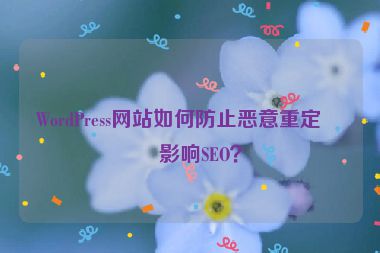 WordPress網(wǎng)站如何防止惡意重定向影響SEO？