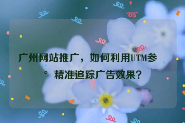 廣州網(wǎng)站推廣，如何利用UTM參數(shù)精準(zhǔn)追蹤廣告效果？