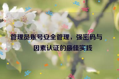 管理員賬號(hào)安全管理，強(qiáng)密碼與雙因素認(rèn)證的最佳實(shí)踐