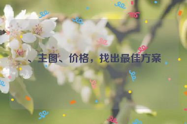 、主圖、價格，找出最佳方案