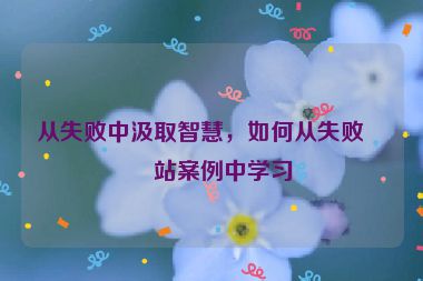 從失敗中汲取智慧，如何從失敗網(wǎng)站案例中學(xué)習(xí)