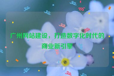 廣州網(wǎng)站建設(shè)，打造數(shù)字化時代的商業(yè)新引擎