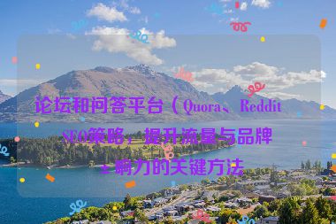 論壇和問答平臺（Quora、Reddit）SEO策略，提升流量與品牌影響力的關(guān)鍵方法