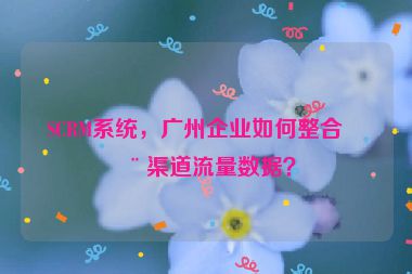 SCRM系統(tǒng)，廣州企業(yè)如何整合全渠道流量數(shù)據(jù)？
