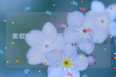 美妝個護電商運營全套方案，從0到1打造高效增長引擎