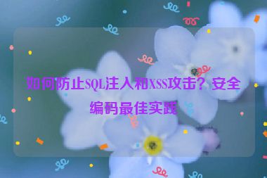 如何防止SQL注入和XSS攻擊？安全編碼最佳實(shí)踐