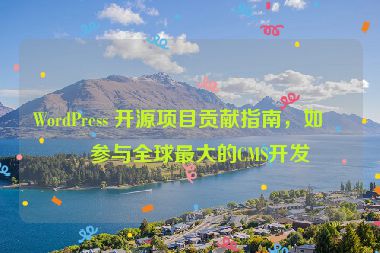 WordPress 開源項(xiàng)目貢獻(xiàn)指南，如何參與全球最大的CMS開發(fā)