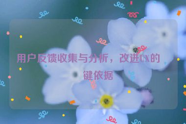 用戶反饋收集與分析，改進UX的關(guān)鍵依據(jù)