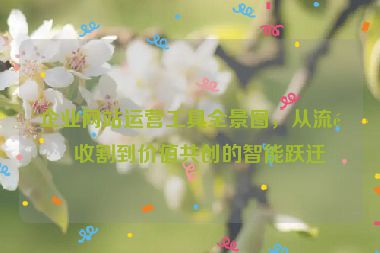 企業(yè)網(wǎng)站運(yùn)營(yíng)工具全景圖，從流量收割到價(jià)值共創(chuàng)的智能躍遷