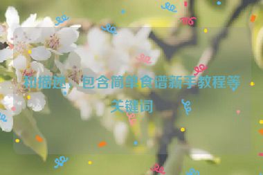 和描述，包含簡(jiǎn)單食譜新手教程等關(guān)鍵詞