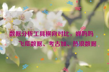 數(shù)據(jù)分析工具橫向?qū)Ρ?，蟬媽媽、飛瓜數(shù)據(jù)、考古加、熱浪數(shù)據(jù)