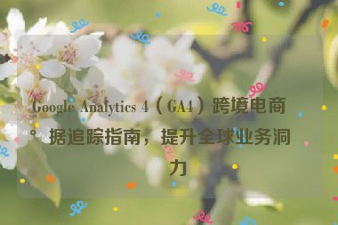 Google Analytics 4（GA4）跨境電商數(shù)據(jù)追蹤指南，提升全球業(yè)務(wù)洞察力