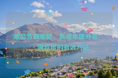 贈品營銷策略，低成本提升客戶滿意度的有效方法