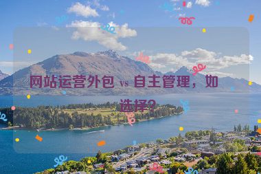 網(wǎng)站運營外包 vs 自主管理，如何選擇？