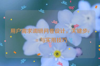 用戶需求調(diào)研問卷設(shè)計(jì)，關(guān)鍵步驟與實(shí)用技巧