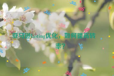 亞馬遜Listing優(yōu)化，如何提高轉(zhuǎn)化率？