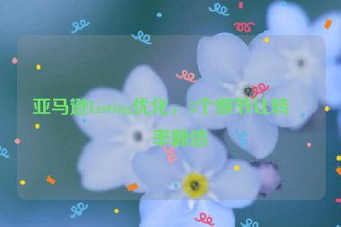 亞馬遜Listing優(yōu)化，5個細節(jié)讓轉(zhuǎn)化率翻倍