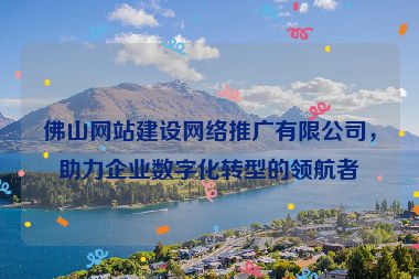 佛山網(wǎng)站建設(shè)網(wǎng)絡(luò)推廣有限公司，助力企業(yè)數(shù)字化轉(zhuǎn)型的領(lǐng)航者