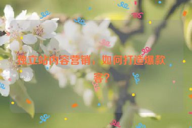 獨(dú)立站內(nèi)容營(yíng)銷，如何打造爆款博客？