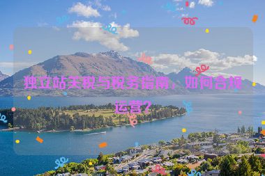 獨(dú)立站關(guān)稅與稅務(wù)指南，如何合規(guī)運(yùn)營(yíng)？