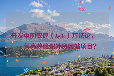 開發(fā)中的敏捷（Agile）方法論，如何高效管理外貿(mào)網(wǎng)站項(xiàng)目？