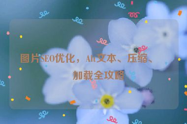 圖片SEO優(yōu)化，Alt文本、壓縮、懶加載全攻略