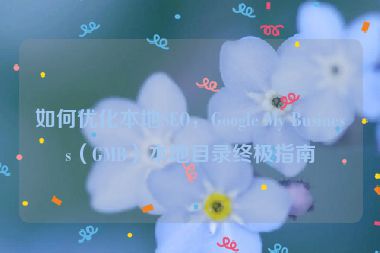 如何優(yōu)化本地SEO，Google My Business（GMB）本地目錄終極指南