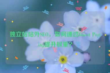 獨(dú)立站站外SEO，如何通過Guest Posting提升權(quán)重？