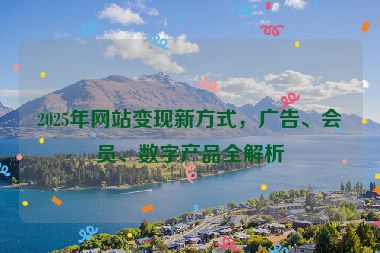 2025年網(wǎng)站變現(xiàn)新方式，廣告、會員、數(shù)字產(chǎn)品全解析