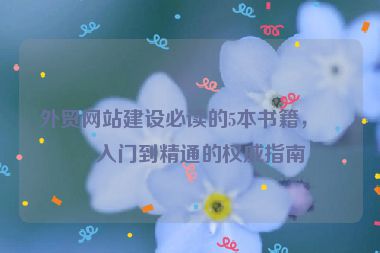 外貿(mào)網(wǎng)站建設(shè)必讀的5本書(shū)籍，從入門(mén)到精通的權(quán)威指南