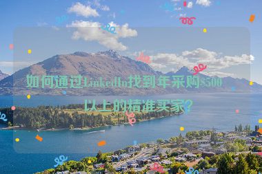 如何通過LinkedIn找到年采購$500萬以上的精準(zhǔn)買家？