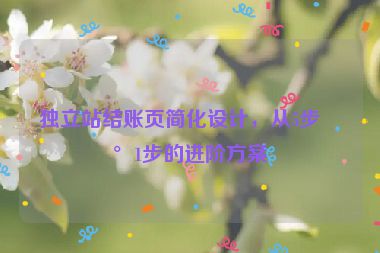 獨(dú)立站結(jié)賬頁簡化設(shè)計(jì)，從5步到1步的進(jìn)階方案