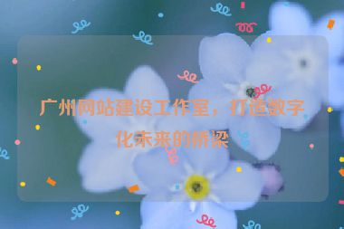 廣州網(wǎng)站建設工作室，打造數(shù)字化未來的橋梁