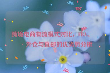 跨境電商物流模式對(duì)比，F(xiàn)BA、海外倉(cāng)與直郵的優(yōu)劣勢(shì)分析