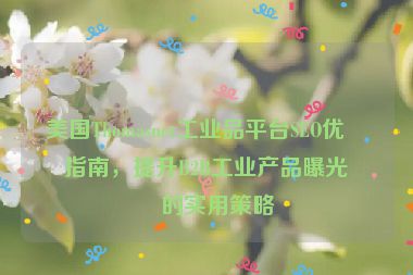 美國Thomasnet工業(yè)品平臺SEO優(yōu)化指南，提升B2B工業(yè)產(chǎn)品曝光率的實用策略