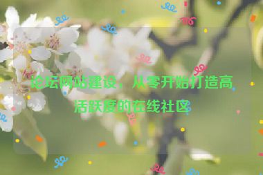 論壇網(wǎng)站建設(shè)，從零開始打造高活躍度的在線社區(qū)