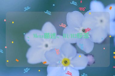 、Meta描述、H1/H2標(biāo)簽