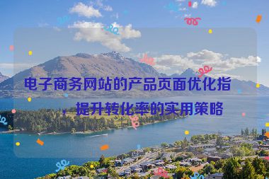 電子商務(wù)網(wǎng)站的產(chǎn)品頁(yè)面優(yōu)化指南，提升轉(zhuǎn)化率的實(shí)用策略
