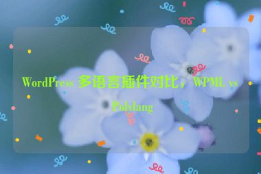 WordPress 多語言插件對比，WPML vs Polylang