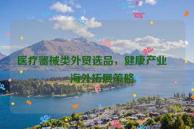 醫(yī)療器械類外貿(mào)選品，健康產(chǎn)業(yè)的海外拓展策略