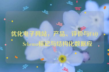 優(yōu)化電子網(wǎng)站，產(chǎn)品、評(píng)價(jià)與FAQ的Schema標(biāo)記與結(jié)構(gòu)化數(shù)據(jù)應(yīng)用