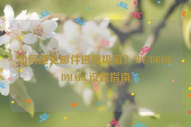 如何避免郵件進(jìn)垃圾箱？SPF/DKIM/DMARC設(shè)置指南