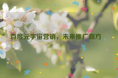 百度元宇宙營銷，未來推廣新方向