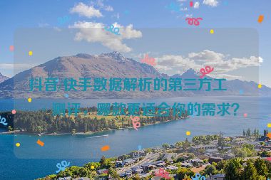 抖音/快手?jǐn)?shù)據(jù)解析的第三方工具測(cè)評(píng)，哪款更適合你的需求？