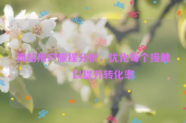 網站用戶旅程分析，優(yōu)化每個接觸點以提升轉化率