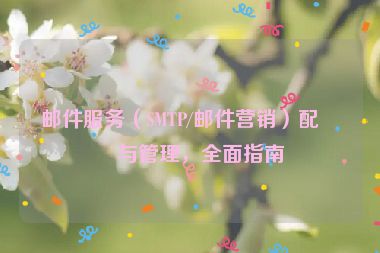 郵件服務(wù)（SMTP/郵件營銷）配置與管理，全面指南
