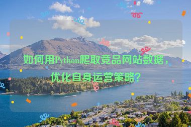 如何用Python爬取競品網站數(shù)據(jù)，優(yōu)化自身運營策略？
